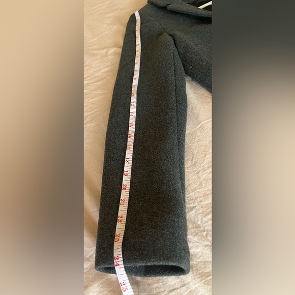 Zara TRF Trafaluc Wool Blend Women’s Outerwear Grey Coat, Size - Small - Picture 8 of 14
